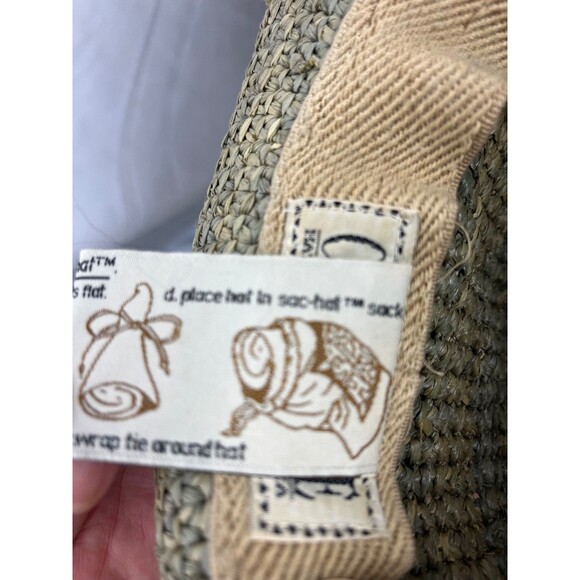 Corriboree Australia Olive Green Raffia Straw Hat Women Packable main image 8